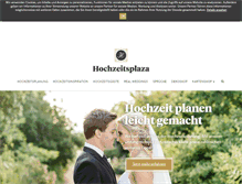 Tablet Screenshot of hochzeitsplaza.de